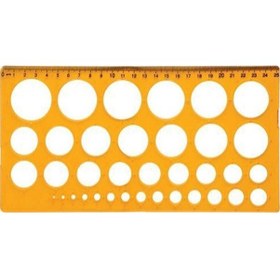 Resim Ark Daire Şablonu Cetveli 1/36 Sarı 