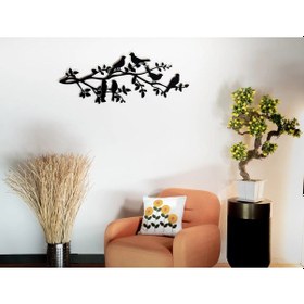 Resim Küçük Çiçekli Dallar Metal Duvar Tablosu 