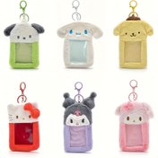 Resim Sanrio Cute Plush Cartoon Anime Kart Tutucu ve Koruyucu Kılıf - Taşınabilir Anahtarlık ve Badje Kılıfı, Yumuşak Fuzzy Malzeme, 6 Sevimli Hayvan Tasarımı (Ayı, Tavşan, Kaplan, Penguen, Köpek, Kedi) için Yemek Kartları, Ofis, Okul, Seyahat Depolama, Sevimli Kart Tutucu, Okul Gereçleri, Eğlenceli Tasarım, Dayanıklı Kumaş 
