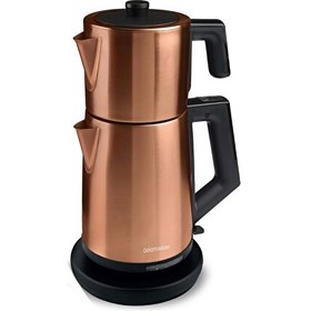 Resim GM-7344G Akasya 2 L 2200 W Çelik Gold Çay Makinesi 