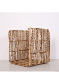 Resim Babil Doğal Muz Lifi Odunluk & Sehpa & Saklama Düzenleme 48x40 Cm Naturel 