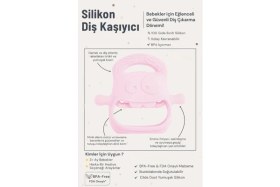 Resim Eco Lounge Pembe Bebek Silikon Diş Kaşıyıcı 
