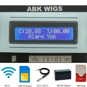 Resim Wıgs 5301 Wi-Fi, Sms, Arama, Dijital Sıcaklık Alarm Cihazı 