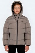 Resim Slazenger NEONS Çocuk Kapüşonlu Şişme Taş Gri Mont & Kaban 