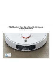 Resim Xiaomi 6000PA Emiş Gücü Premium 3D Engellerden Kaçınma Çift Ped Paspas Özelliği Robot Süpürge Apple & Android Uzaktan Kontrol Özellikli- 