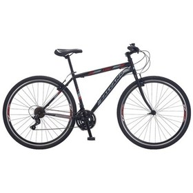 Resim Salcano Lion 26 Jant V Fren Shimano 21 Vites Dağ Bisikleti 15 İnç Siyah Kırmızı 