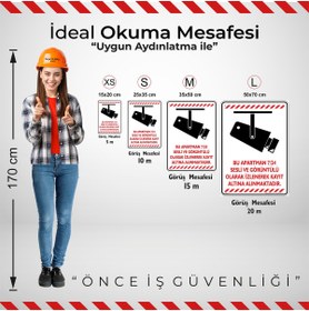 Resim isgtabelam 35x50cm/fosforluDekota/Bu Apartman 7/24 Sesli Ve Görüntülü Olarak Kayıt Altına Alınmaktadır/v6-2 