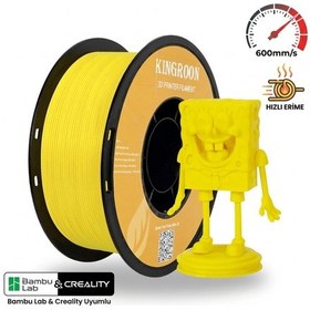 Resim Rapid Pla Filament Sarı 1.75 Mm 1kg - 600mm/s Hızlı Baskı - Bambu Lab Creality Uyumlu 