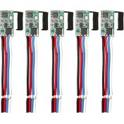 Resim Bueattuh 5pcs 433 92MHZ Evrensel Kablosuz Dc 3 6V-24V Uzaktan Kumanda Anahtarı 1 Ch Rf Röle Alıcı LED Işık Denetleyicisi Dıy Kiti (Yurt Dışından) 