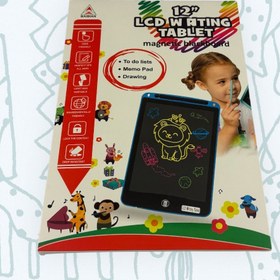 Resim Hediyelik Renkli Writing Tablet Lcd 12Inç Kalemli Çizim Yazı Tahtası Not Yazma Eğitim Tableti - pembe 