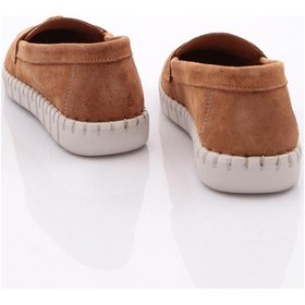 Resim Dgn P39 Kadin İp Desenli Comfort Ayakkabi P39-1512-R1783 Taba Süet 