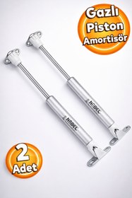 Resim Badem10 Dolap Kapak Gazlı Amortisörü Pistonu Kapak Kapağı Hidroliği (27 CM 80N) 2 Adet 