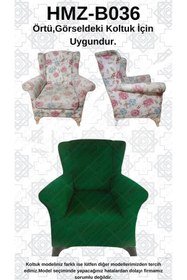 Resim Akbal Home İtalyan Nubuk HMZ-B036 Kalıp Berjer Koltuk Örtüsü 