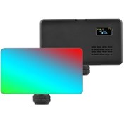 Resim Wezone Rgb Fotoğraf Işığı 2500k-9000k Parlaklık Ayarlanabilir 20 Işık Efekti Dahili Pil Soğuk Ayaklı Tutucu 