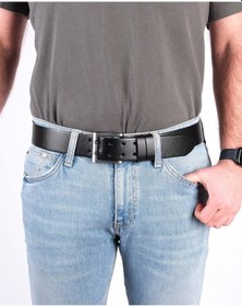 Resim 2'li Tek Kat Manda Derisi Erkek Kot Kemeri 4,5cm Siyah Kahverengi Çok Renkli 