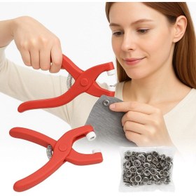 Resim Leyloş Plastik Çıt Çıt Pensi–kıyafet, Bebek Önlüğü, Gömlek Ve Tekstil Ürünleri İçin Çıtçıt Takma Ale 