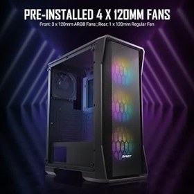 Resim Lidyahan Store New Gaming NX360 Midi Tower Kasa, Siyah 