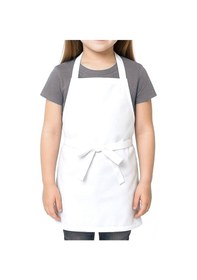 Resim %100 Pamuk Beyaz 58x56 Cm Çocuk Mutfak Ve Sanat Önlüğü Beyaz 