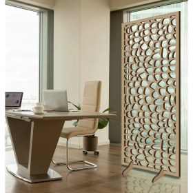 Resim Liar Ahşap Seperatör (Paravan) - KSP-11 - (10 mm) - (69 cm x 139 cm) - (Ham) 