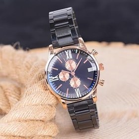 Resim Pinkoli Yeni Model Roma Rakamlı Rose Renk Çelik Kasa Kadın Kol Saati ST-304011 