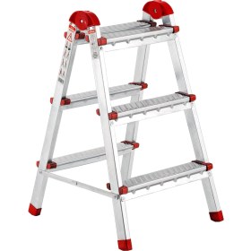 Resim Ayyıldız Çift Çıkışlı Katlanabilir Ev Tipi Merdiven 3+3 Basamak 