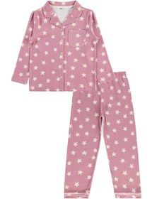 Resim Civil Girls Yıldızlı 6-9 Yaş Pijama Takımı - Pembe - Gül Kurusu / 6-7 Yaş 