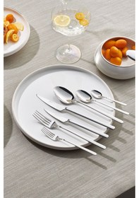 Resim Karaca Elegance New Boreas Platin 12 Kişilik 84 Parça Çatal Kaşık Bıçak Takımı 