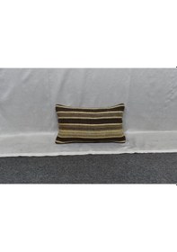 Resim Zehra Abla Halı Yeni El Dokuma Dekoratif Lumbar Kilim Kırlent Yastık Kılıfı 6113 
