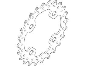 Resim SHIMANO Slx FC-M675 / FC-M615- 64MM Bcd 28T Yaprak Dişlisi 