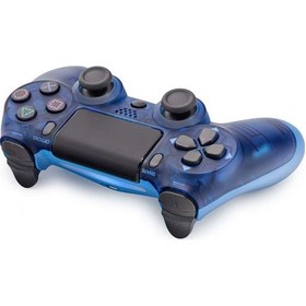 Resim Büro Ev Ofis Oyun Konsolu İçin Mavi Transparan Ps4 Gamepad Oyun Kolu 