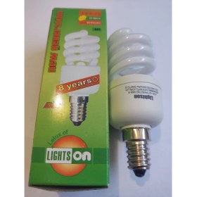 Resim Lightson 13 Watt Sarı Işık 2700K İnce Duylu E14 Spiralli Tasarruflu Ampul 10 Adet 
