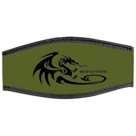 Resim BestDivers Maske Arkalığı DRAGON Neopren Velkrolu Siyah 