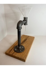 Resim evimobidesign Evimobi Design Retro Dripper Masif Ahşap Tasarım Hario V60 Filtre Kahve Demleme Seti 