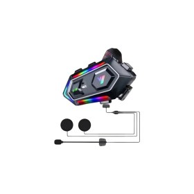 Resim Marsilyan 16 Mod Rgb Işıklı Motosiklet Intercom Çift Telefon Destekli 