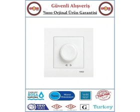 Resim Viko Karre Dimmer 600W - Çerçeve Dahil - Beyaz - Orjinal Ürün 