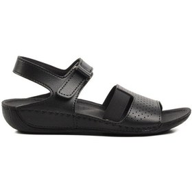 Resim Siyah Kadın Düz Sandalet Bento 16.047 Z Siyah 