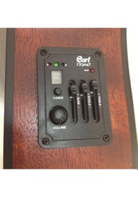 Resim Cort Ad810e-opw Elektro Akustik Gitar Çantalı Open Pore - Walnut 