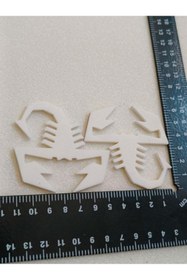 Resim EDEXPORT Akrep Beyaz Çamurluk Arması Seti 2’li 3M 3D ABS 