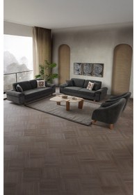 Resim Armada 3+3+1+1 Koltuk Takımı Antrasit Antrasit 