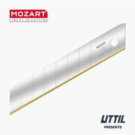 Resim Mozart Blades Tin Kaplamalı 18mm Kır-at 10'lu Yedek Bıçak 