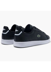 Resim Lacoste Carnaby Pro Leaether Sneaker Black Hakiki Deri Kadın Günlük Spor Ayakkabı Siyah Siyah 