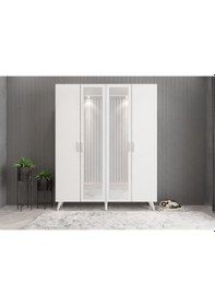 Resim Açelya Portmanto Vestiyer Ayakkabılık Beyaz - Ücretsiz Kurulum M2 