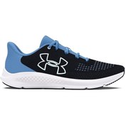 Resim Under Armour Kadın Ua Charged Pursuit 3 Big Logo Koşu Ayakkabısı Mavi Siyah 3026523-004 Mavi 