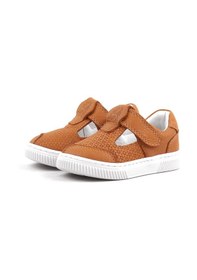 Resim Rakerplus Bheem Hakiki Deri Turuncu Cırtlı Bebek Sneaker Sandalet Turuncu 