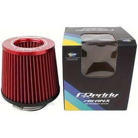 Resim Dashanshop Kırmızı 76mm Universal Yüksek Akış Racing Konik Hava Filtresi 