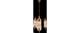 Resim Üstün Avize Mekke Model Dekoratif 3+1 Kollu Avizesi 70cm 