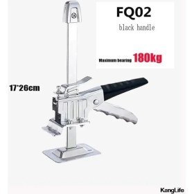 Resim Mingjin Shop 1 Fq-02 Siyah Sap Stili Emek Tasarrufu Kol Dolabı Kriko Kaldırıcı Çok Fonksiyonlu Alçı Levha Tamir Aracı Kaymaz Kiremit Mobilya Hareketli El Kaldırma Araçları (Yurt Dışından) 