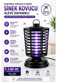 Resim Elektrikli Sinek Kovucu Uv Işık Sessiz Güvenli 4w Düşük Tüketim Ev Bahçe Kullanım 