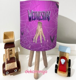 Resim dekomingo ABAJUR WEDNESDAY MOR BEBEK VE ÇOCUK ODASI 