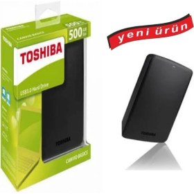 Resim Toshiba Taşınabilir Disk - Taşınabilir Bellek - 500GB-USB 3.0 ve 2.0 - ( Kolay ve Hızlı Aktarım ) 